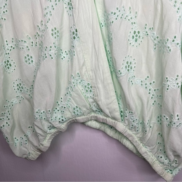 YOUNG FABULOUS & BROKE Mint Geneva Eyelet Top - Picture 6 of 10